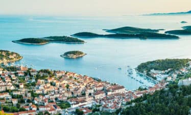 Merveilleux paysages sur les magnifiques îles Croates.