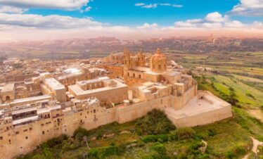 Vue exceptionnelle sur Mdina Rabat.