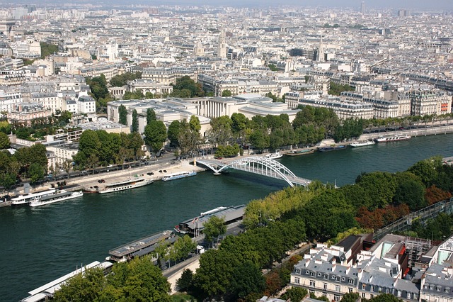 Vue sur la Seine et sur Paris