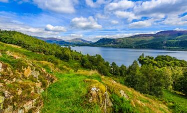 Parc national en Angleterre - vue sur le lac