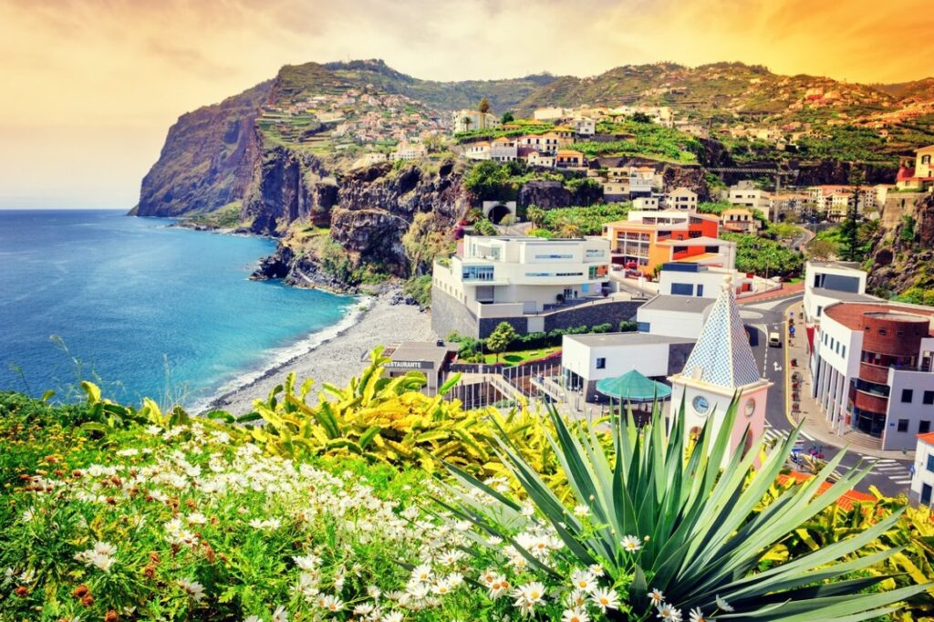 Magnifique vue une des plages de Madère